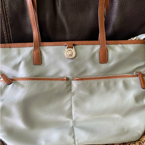Michael Kors Handbags - Michael Kors Vinyl and Leather Tote Bag